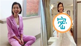 米可白曬出身穿性感白紗的影片。（圖／翻攝自IG）