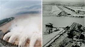 三峽大壩，1975年8月板橋水庫潰壩,組合圖