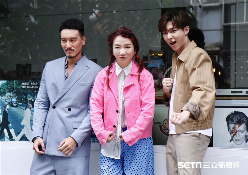 陶晶瑩主持網路節目《陶口秀》首集來賓王陽明、炎亞綸 。（圖／記者林聖凱攝影）