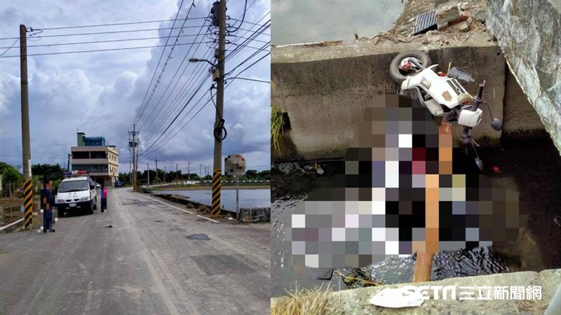 驚見機車卡水溝　他往下看…竟躺男屍