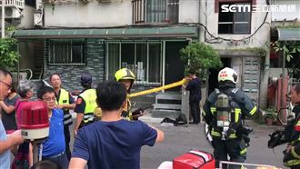 士林火警母死2歲兒嗆傷　父撫屍崩潰