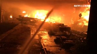 宜蘭木材工廠凌晨火　500坪建築毀