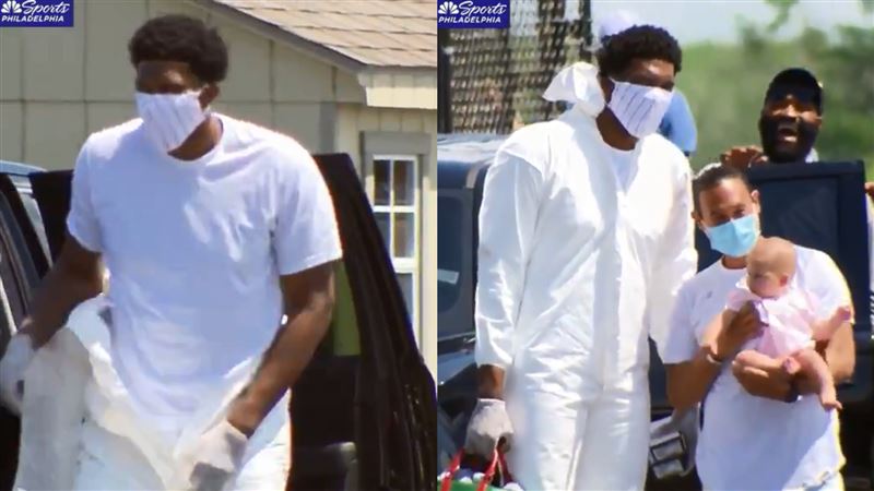 NBA／恩比德「全套防護衣」去復賽