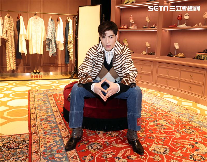 蕭敬騰出席 GUCCI SOGO全新概念店開幕。（記者邱榮吉/攝影）