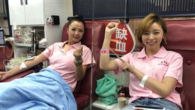 高欣欣,王瞳,胡鴻達,李又汝,孫綻,蔡承翰,郭雅茹,捐血。圖／民視提供