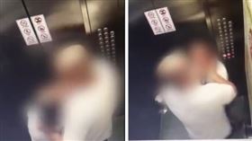 惡作劇按電鈴！他發狂打人還摔牆…男童悲喊：我看熱鬧（圖／翻攝自梨視頻）