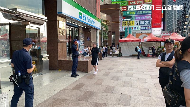 亞洲大樓爆債務糾紛　數十黑衣人對峙