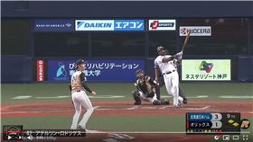 ▲歐力士洋砲羅德里奎茲（Aderlin Rodriguez）敲出再見轟。（圖／翻攝自太平洋聯盟TV）