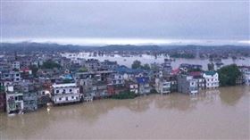 （圖／翻攝自南方都市報）中國,江西,鄱陽,漫決,潰堤