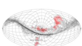 ▲天文學家聲稱，發現一個橫跨14億光年的神祕太空結構。（圖／翻攝自推特）