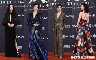 北影紅毯精采瞬間　她激光玻璃紙搶鏡