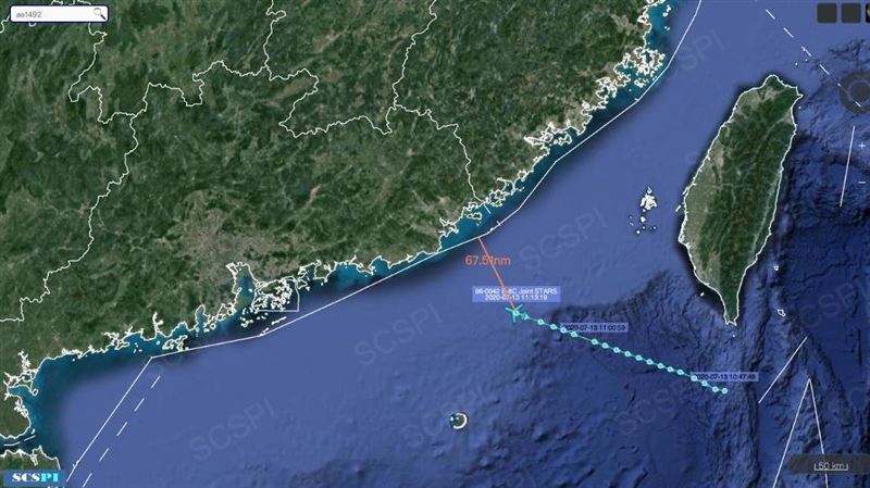 漢光首日　美E-8C再現台海出任務