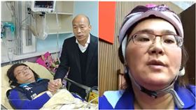  立院抗議！陳玉珍戴「安全帽+袖套」…網笑：怕頭被夾到？（圖／翻攝自陳玉珍臉書）