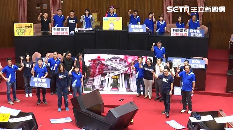 杯葛陳菊人事案　藍白合作喊查封監院