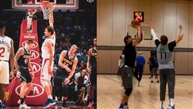 NBA／巨神兵練三分　秘密武器曝光
NBA,達拉斯獨行俠,Boban Marjanovic,三分球
翻攝自推特