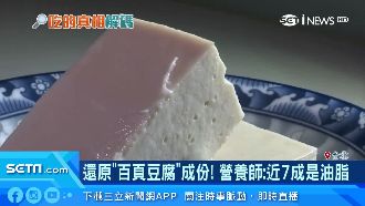 揭百頁豆腐成份　營養師：近7成是油