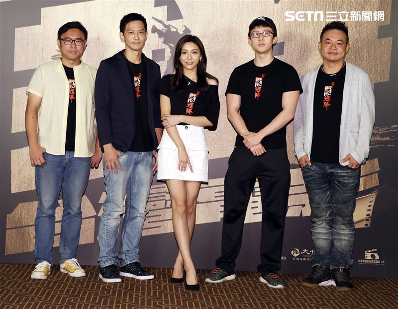 「國片一起起飛」馗降：粽邪演員鄒承恩、夏紫薇、孫安佐。（記者邱榮吉/攝影）