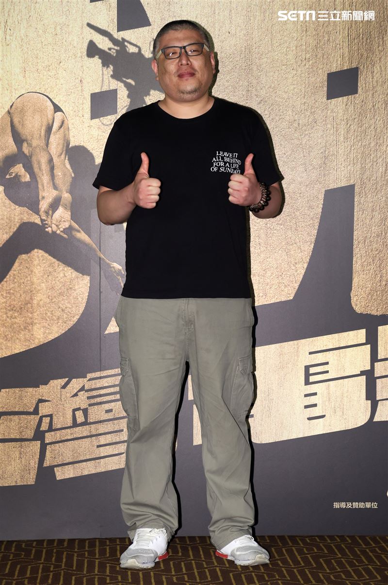 「國片一起起飛」怪胎導演。（記者邱榮吉/攝影）