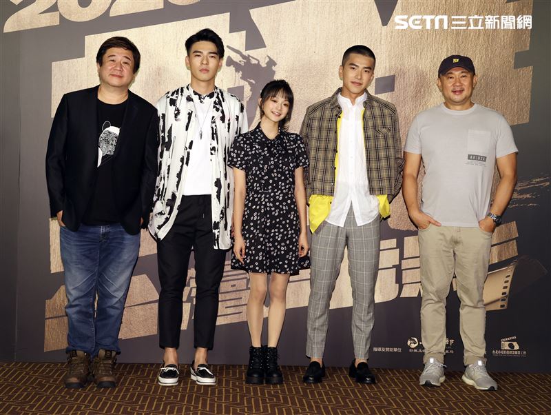 「國片一起起飛」刻在你心底的名字演員陳昊森、曾敬驊、邵奕玫。（記者邱榮吉/攝影）