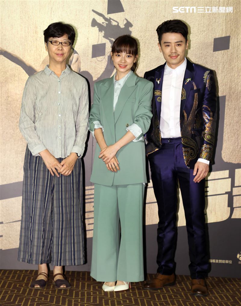 「國片一起起飛」戀愛好好說演員姚愛甯、邱志宇。（記者邱榮吉/攝影）