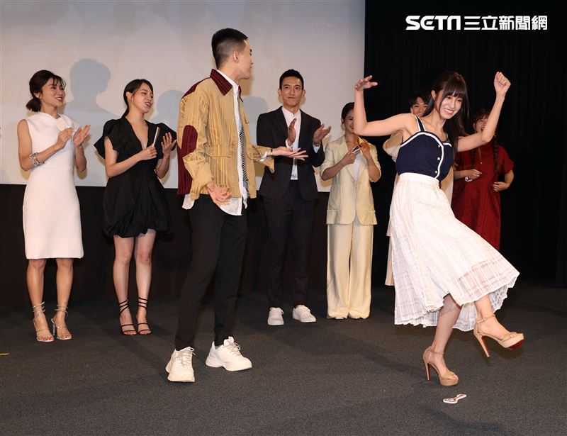 我的青春沒在怕演員徐謀俊、陳敬宣。（記者邱榮吉/攝影）