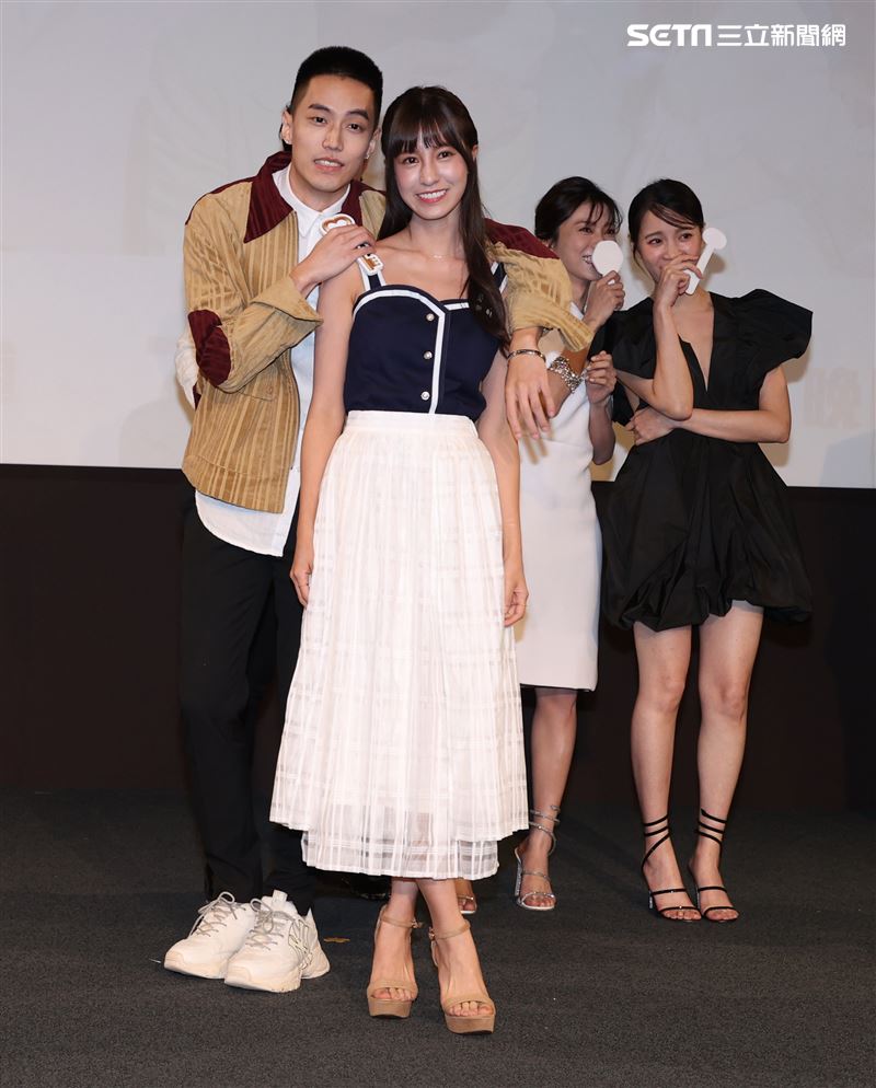 我的青春沒在怕演員徐謀俊、陳敬宣。（記者邱榮吉/攝影）