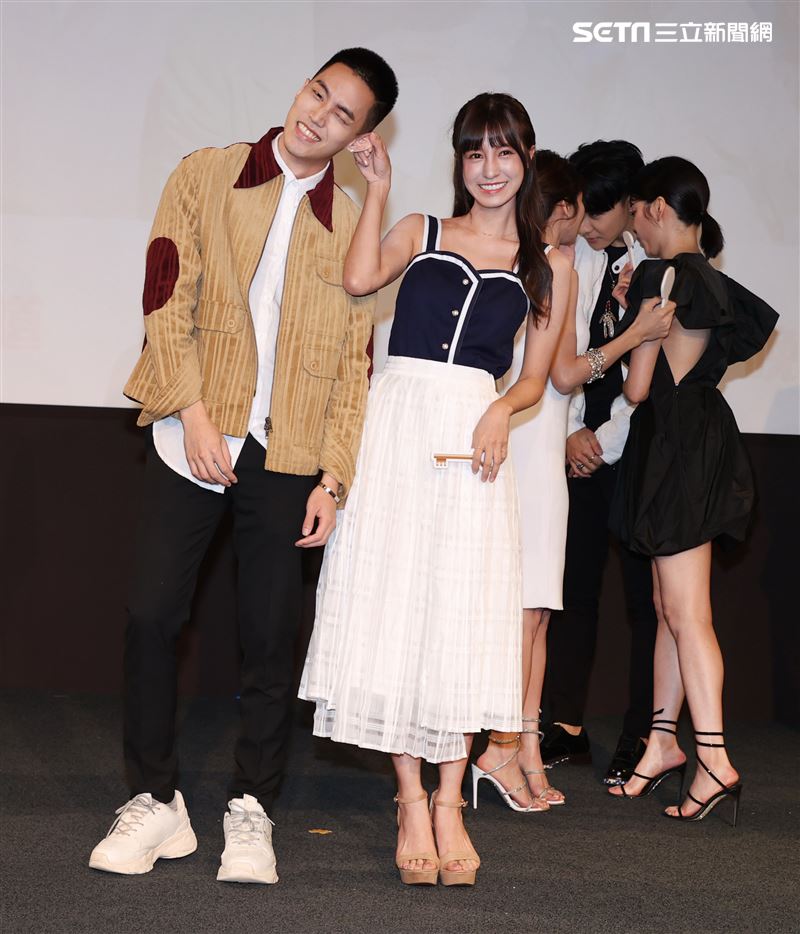 我的青春沒在怕演員徐謀俊、陳敬宣。（記者邱榮吉/攝影）