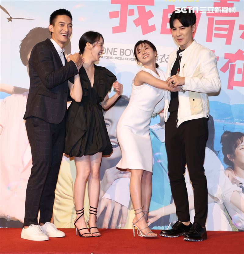 我的青春沒在怕演員王家梁、程予希、蔡黃汝、唐禹哲。（記者邱榮吉/攝影）