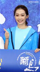 名模王心恬代言「2020菊島澎湖跨海馬拉松」報名啟動記者會。（記者邱榮吉/攝影）