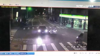 員警滿臉血！無照少年撞警驚悚畫面曝