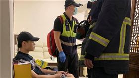 聖結石公宅租屋火警現場　圖／翻攝自臉書