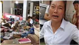 洪水淹了她30個倉庫　女老闆損失2000萬痛哭（圖／翻攝自騰訊視頻）