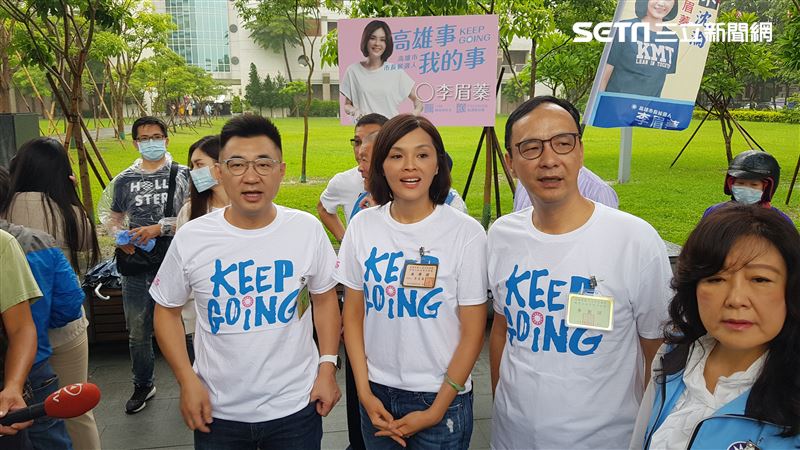 江啟臣朱立倫陪同！李眉蓁唱跳去抽籤