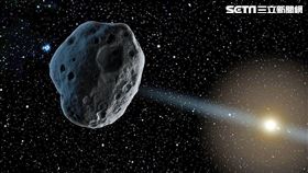 台北天文館小行星示意圖(台北天文館提供)