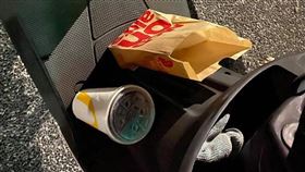 取餐,外送,犯案,監視器,麥當勞(翻攝自 爆怨公社)