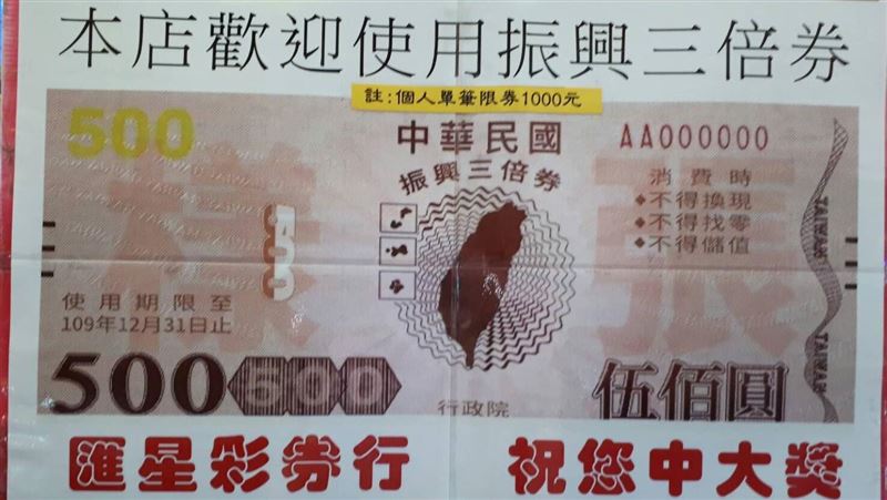 威力彩18.3億頭獎　用三倍券振興