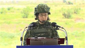 蔡英文(翻攝國防部發言人臉書)