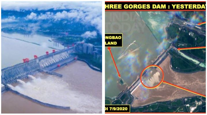 三峽大壩偷洩洪抓到？衛星照曝糗大了