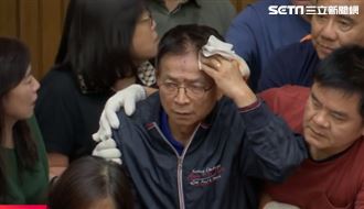 血濺立院！藍綠開打　賴士葆頭部流血