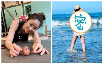 背裸到腰上　林心如「背殺」網跪了