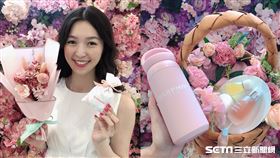 DARPHIN打造全球首間夢幻粉紅花海環繞的「朵法粉紅花店 à Paris」。（圖／記者林芷卉攝影）