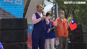 白狼張安樂到立法院聲援（圖／記者張之謙攝影）