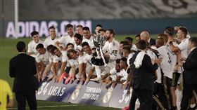 ▲皇馬奪隊史第34座西甲冠軍。（圖／美聯社／達志影像）