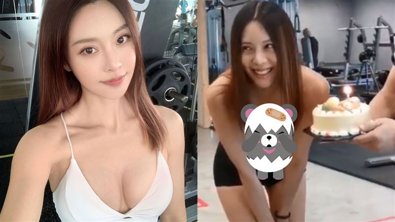 女神深V露半球　下秒倒奶「抖W字」