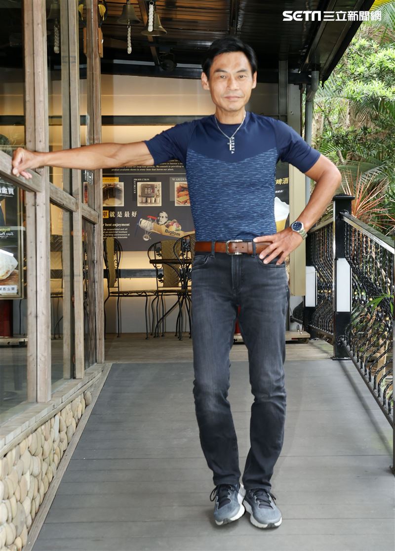 舞台劇「最後一封情書」演員夏靖庭。（記者邱榮吉/攝影）