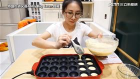 ▲挑戰用章魚燒機製作造型鬆餅（圖／特盛吃貨艾嘉 Abby　授權）