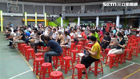 永和路坍第二次說明會。（圖／記者陳韋帆攝影）