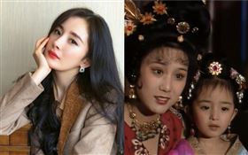  曾有「中國第一古典美人」稱號的李建群，在《唐明皇》中跟4歲的楊冪演出母女。微博