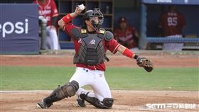 ▲樂天桃猿捕手張閔勛。（圖／記者劉彥池攝影）