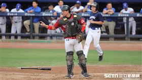 ▲樂天桃猿捕手張閔勛。（圖／記者劉彥池攝影）